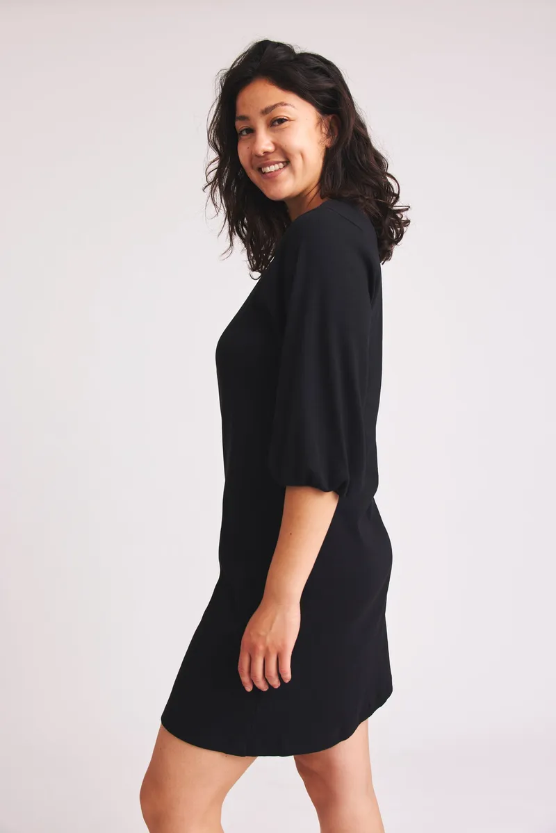 Baìge the Label Baìge the Label Damen vegan Minikleid Bruni, Schwarz, – Produktbild 1 von 3
