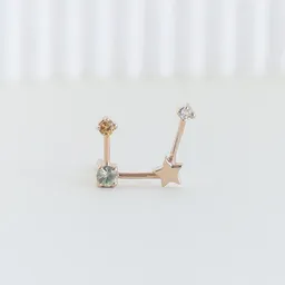 Eppi Eppi Goldener Ohrring mit Sternzeichen Virgo – Produktbild 1 von 1