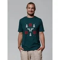 watapparel watapparel T-Shirt Unisex Christmas with love, Glazed green, – Produktbild 1 von 1