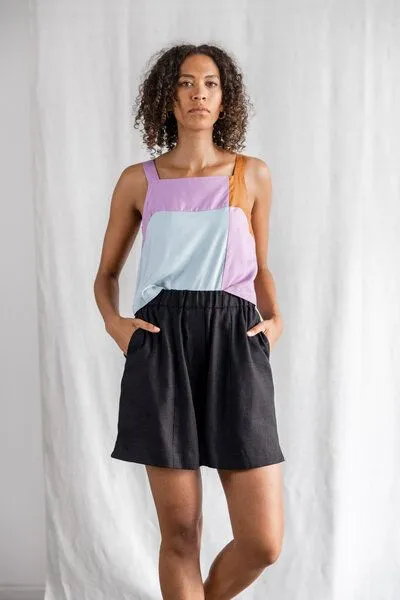 Jyoti - Fair Works Jyoti - Fair Works Bio-Baumwoll Shorts Sitaar, Schwarz, – Produktbild 1 von 4
