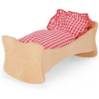 Bätz Holzspielwaren Bätz Holzspielwaren Wundeschönes Puppenbett, Puppenwiege mit Bettzeug - Einfach toll für die Kleinen – Produktbild 1 von 1