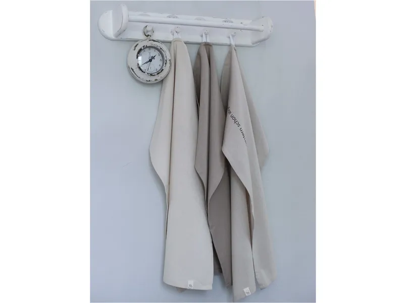HANS NATUR Geschirrhandtücher Bio-Baumwolle 3er Set Sand Maße 50 x 70 cm, Mehrfarbig, – Produktbild 2 von 2