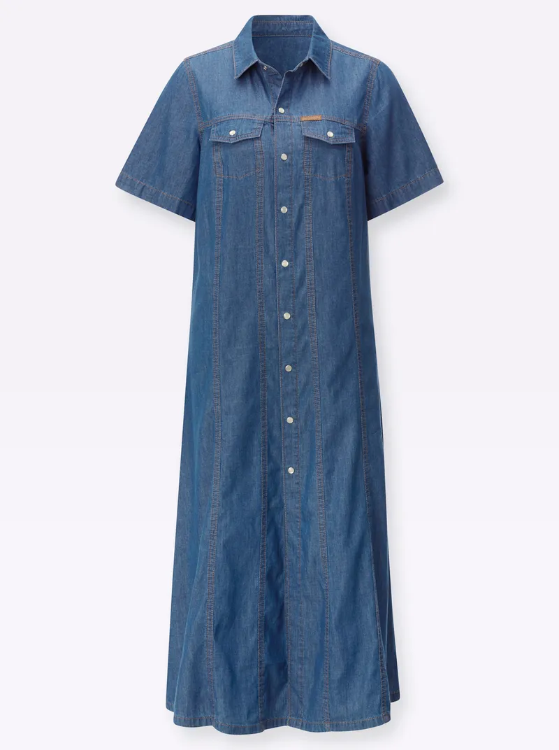 Witt Jeanskleid blue-stone-washed, Blue-stone-washed, – Produktbild 1 von 2