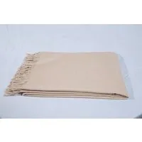 Alpenleder Alpenleder Alpaka-Decke, Latte macchiato, – Produktbild 1 von 1
