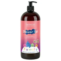 Benecos benecos Naturkosmetik - Duschgel - Family Size Bio-Apfel & Bio-Traube – Produktbild 1 von 1