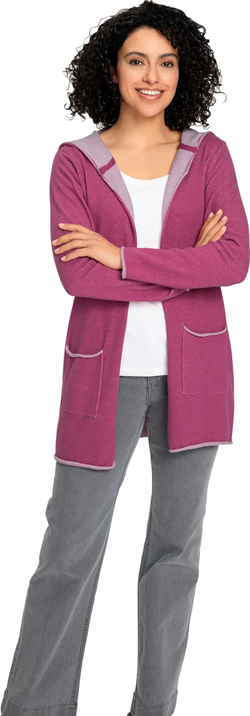 Witt Longstrickjacke, Erika-meliert, – Produktbild 2 von 2
