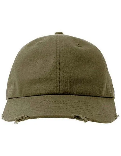 Atlantis Headwear Atlantis Headwear Atlantis Unisex Cap Basecap Cappy Kappe Destoyed Effekt mit unstrukturierter Krone erhätlich in 7 Farben Dad Hat Destroyed-S, Grau, – Produktbild 1 von 2