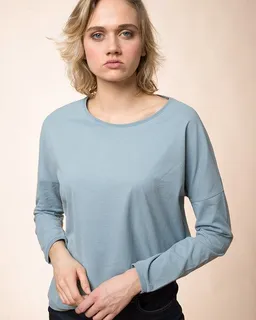 Alma & Lovis Alma & Lovis Oversized Langarmshirt aus Bio-Baumwolle | Loose Shirt – Produktbild 1 von 1