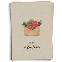 matabooks matabooks® A6 Grußkarte/Klappkarte aus nachhaltigem Graspapier, Valentine, – Produktbild 1 von 1