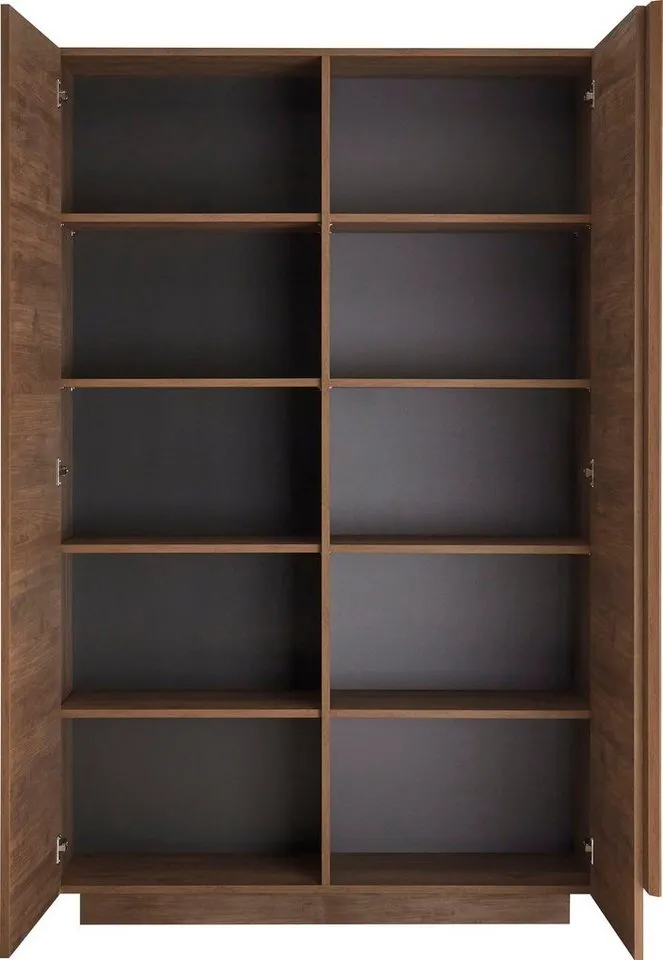 Home affaire Mehrzweckschrank Jupiter, Höhe 193 cm, Stauraumschrank 2 Türen - Soft Closing, Highboard, moderne Griffblende, FSC®, cleveres Stauraumkonzept, Braun, – Produktbild 5 von 5