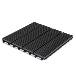 Casaria® Casaria WPC Fliese Klassik Anthrazit - 30x30cm – Produktbild 1 von 1