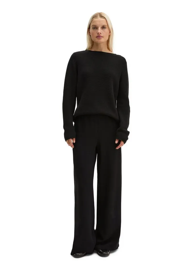 Marc O'Polo Marc O'Polo Strickpullover regular aus Organic Cotton, Schwarz, – Produktbild 4 von 5