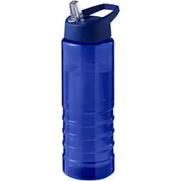 Unbranded H2O Active® Eco Treble 750 ml Sportflasche mit Stülpdeckel & Trinktülle, blau, blau, Blau, – Produktbild 1 von 1