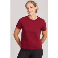 Life Tree Life-Tree Fairwear Organic Basic Shirt Women Burgundy – Produktbild 1 von 1