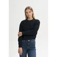 MELA MELA Strukturierter Strickpullover Style SURIYA aus 100% Bio-Baumwolle, Schwarz, – Produktbild 1 von 1