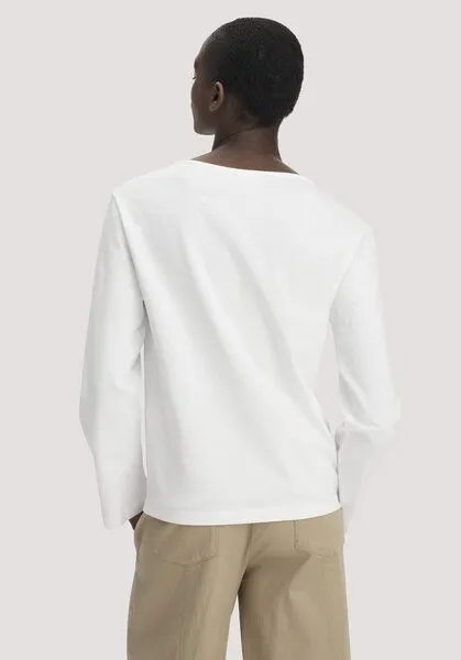 hessnatur hessnatur Heavy Jersey Longsleeve Relaxed aus reiner Bio-Baumwolle, Naturweiss, – Produktbild 2 von 4