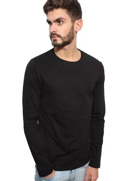 YTWOO YTWOO Herren Langarmshirt in Farben Schwarz oder Weiss "Made in Kenya", Schwarz, – Produktbild 2 von 3