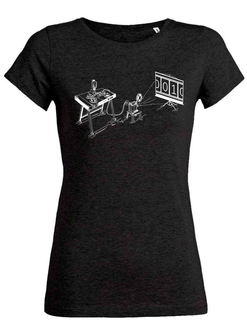 UNIPOLAR UNIPOLAR Science-T-Shirt Informatik Turingmaschine, Heather black denim, – Produktbild 1 von 1