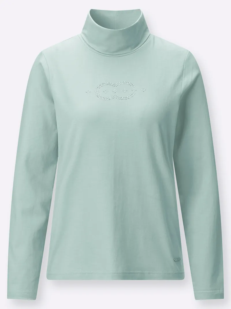 Witt Rollkragenshirt kalkmint, Kalkmint, – Produktbild 1 von 2
