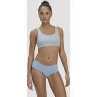 hessnatur hessnatur Panty Regular Cut im 3er Pack COTTON FEEL aus Bio-Baumwolle, Himmelblau, – Produktbild 1 von 1
