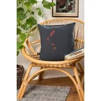 Hirschkind Hirschkind Bio-Kissenbezug 'Physalis' dunkelgrau, 40*40 cm – Produktbild 1 von 1