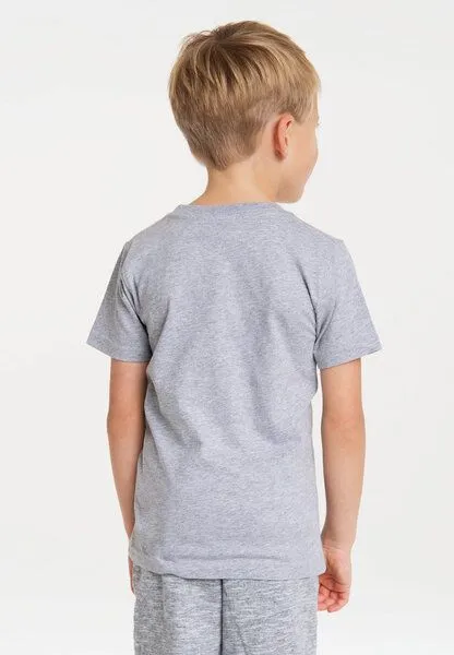 LOGOSH!RT LOGOSH!RT Marvel Comics - Captain America - Kinder - Bio T-Shirt, Grau-meliert, – Produktbild 4 von 4