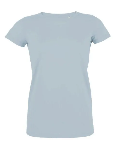 University of Soul University of Soul Damen T-Shirt aus Bio-Baumwolle "Lara", Himmelblau, – Produktbild 1 von 1