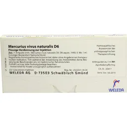 Weleda WELEDA MERCURIUS VIVUS NATURALIS D 6 Ampullen 8X1 ml Ampullen – Produktbild 1 von 1