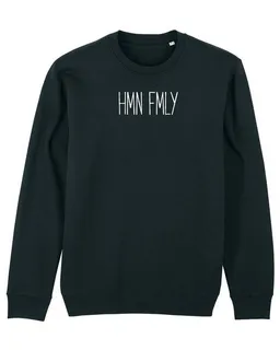 Human Family Human Family Bio Unisex Rundhals-Sweatshirt - "HMN FMLY" – Produktbild 1 von 1