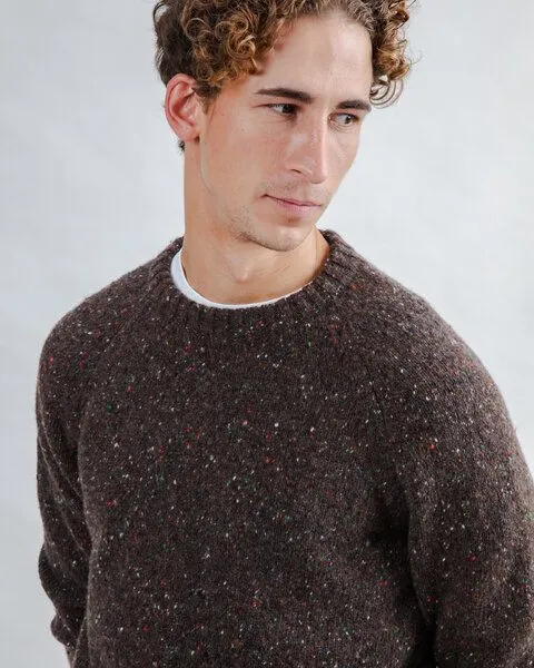 Brava Fabrics Brava Fabrics Strickpullover Raglan Wool Chocolate – Produktbild 4 von 4