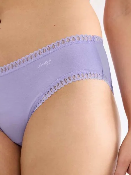 Sloggi Sloggi 3er Pack GO Crush Hipster Slip Bio-Baumwolle, Lilac - light combination, – Produktbild 4 von 4