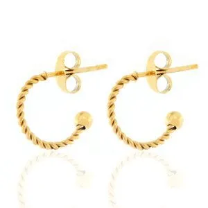 ELEKTROPULLI Creolen in 12mm von Elektropulli, Gold, – Produktbild 3 von 5