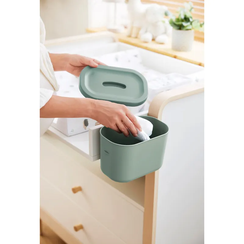 rotho babydesign rotho Wickeltisch-Organizer "KAYO" aus Recyclingkunststoff, sage green – Produktbild 3 von 4
