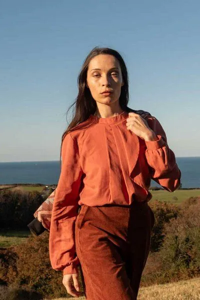 WiDDA berlin WiDDA berlin FRANS Bluse mit Volants aus TENCEL® – Produktbild 4 von 4