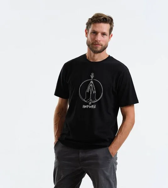 Gary Mash GARY MASH Shirt Namasté aus Modal®-Mix, Schwarz, – Produktbild 3 von 4