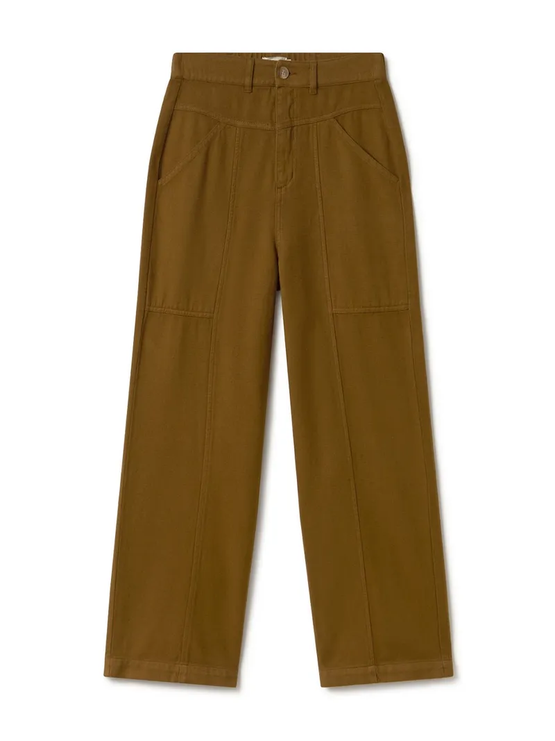 TWOTHIRDS TWOTHIRDS Damen vegan Hose Luhme Dusty Ochre, Braun, – Produktbild 2 von 2