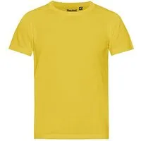 Neutral Neutral® Kinder Sportshirt T-Shirt bis Gr. 158 Regular Schnitt atmungsaktiv Recycling Material, Gelb, – Produktbild 2 von 4