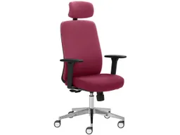 Bürodrehstuhl "2229" mit Armlehnen, rotviolett – Produktbild 1 von 1