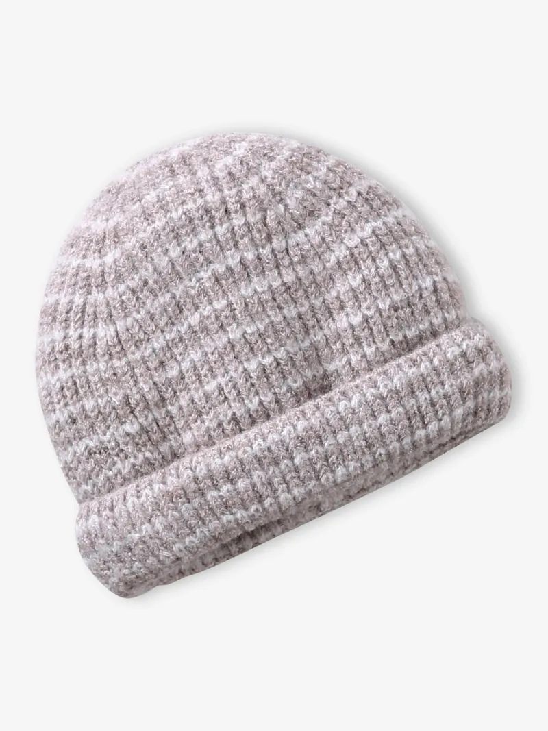 Vertbaudet Baby-Set aus Mütze, Taupe, – Produktbild 2 von 4