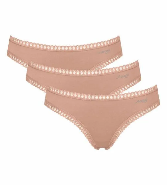 Sloggi Sloggi 3er Pack GO Crush Mini-Slip Bio-Baumwolle, Cameo brown, – Produktbild 1 von 3