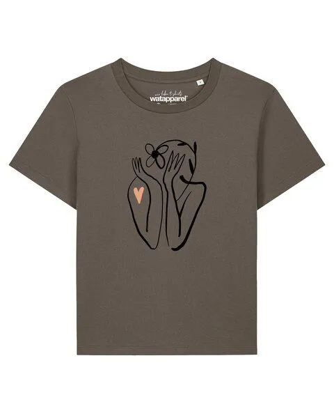 watapparel watapparel T-Shirt Frauen Self love, Mocha, – Produktbild 1 von 2