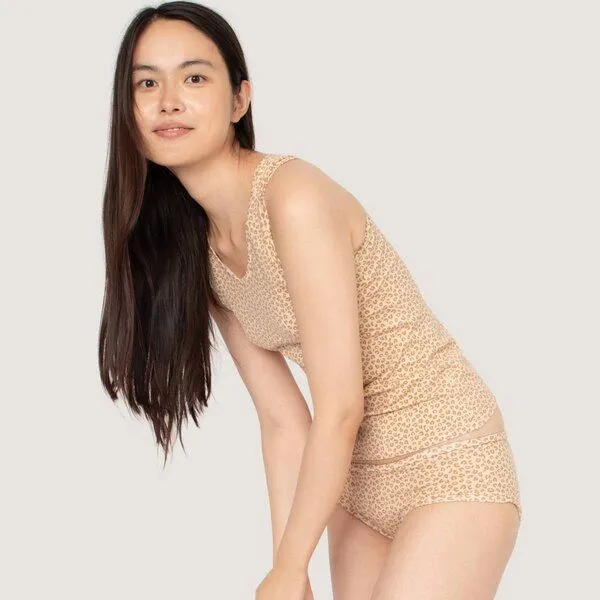Frija Omina Frija Omina Bio Tanktop Unterhemd, Braun, – Produktbild 2 von 3