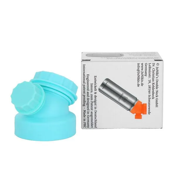 JN JuNiki's JN JuNiki's JuNiki´s® innovativer Weithals-Trinkflaschen-Deckel in 8 Farben, Türkis, – Produktbild 4 von 4