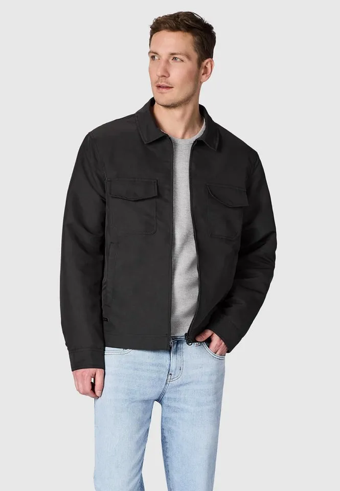 ragwear ragwear Hemdjacke Dyphner YOUMODO Wasserabweisende Übergangsjacke mit Hemdkragen, Schwarz, – Produktbild 5 von 5
