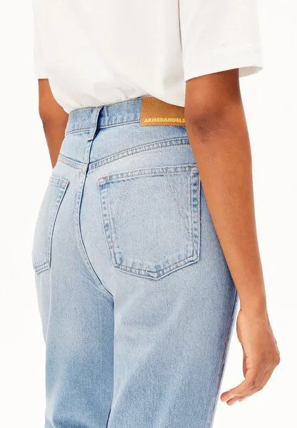 ARMEDANGELS ARMEDANGELS AAIKALA Damen Straight Jeans High Waist aus recycelter Baumwolle, Blue, – Produktbild 3 von 4