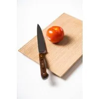 kleiderleiter de kleiderleiter_de Schneidebrett HANA, Küchenbrett mit Schweizer Kante aus massiver Eiche, Brown, – Produktbild 1 von 2