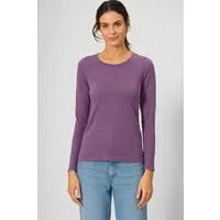 HempAge HempAge Langarmshirt Basic Hanf/Biobaumwolle, Amethyst (lila), – Produktbild 1 von 1