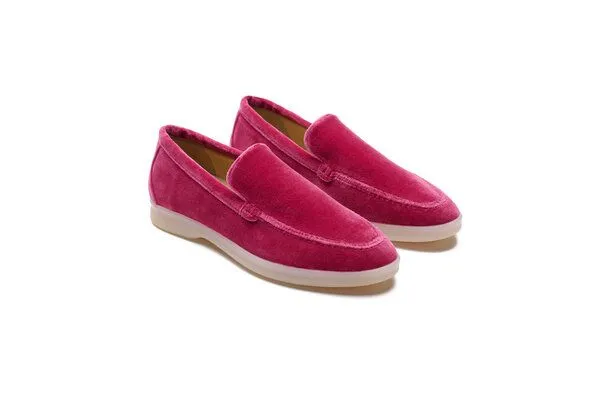 Solari Milano Solari Milano Veganer Samt-Loafer - Damen, Rosa, – Produktbild 2 von 2