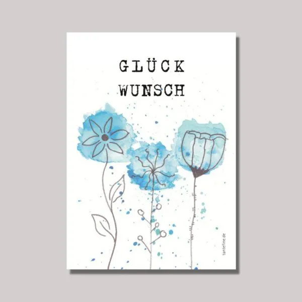 Fines Papeterie Fines Papeterie Postkarten Set mit Blumen und Blüten – Produktbild 3 von 4