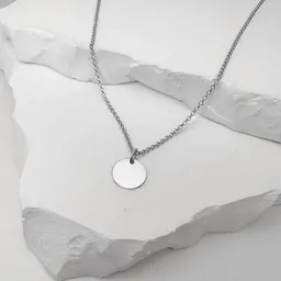 MOANINA MOANINA Kette Minimal Coin Chiara - 925 Silber/18k Gold Vermeil - 3 Längen – Produktbild 1 von 1